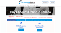 Desktop Screenshot of chequeprint.ca