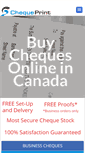 Mobile Screenshot of chequeprint.ca